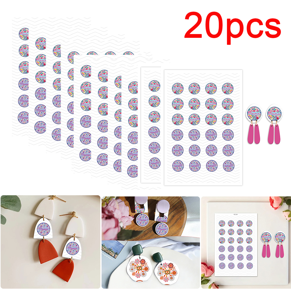 Jewelry & Watches Spółka Z Ograniczoną Odpowiedzialnością - 20pcs/set Mother's Day/Mama Pattern Polymer Clay