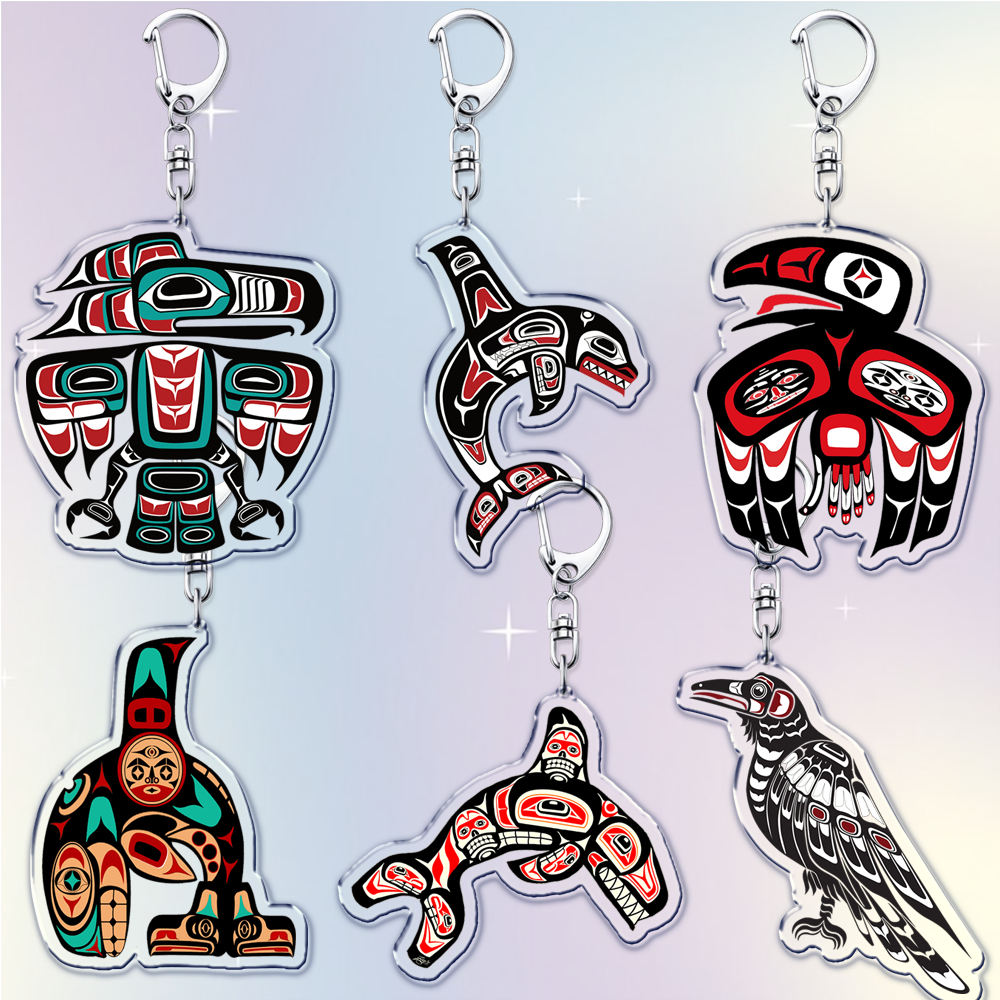 Pacific Jewelry & Watches Los Angeles - Creative Pacific Northwest Art Keychains for