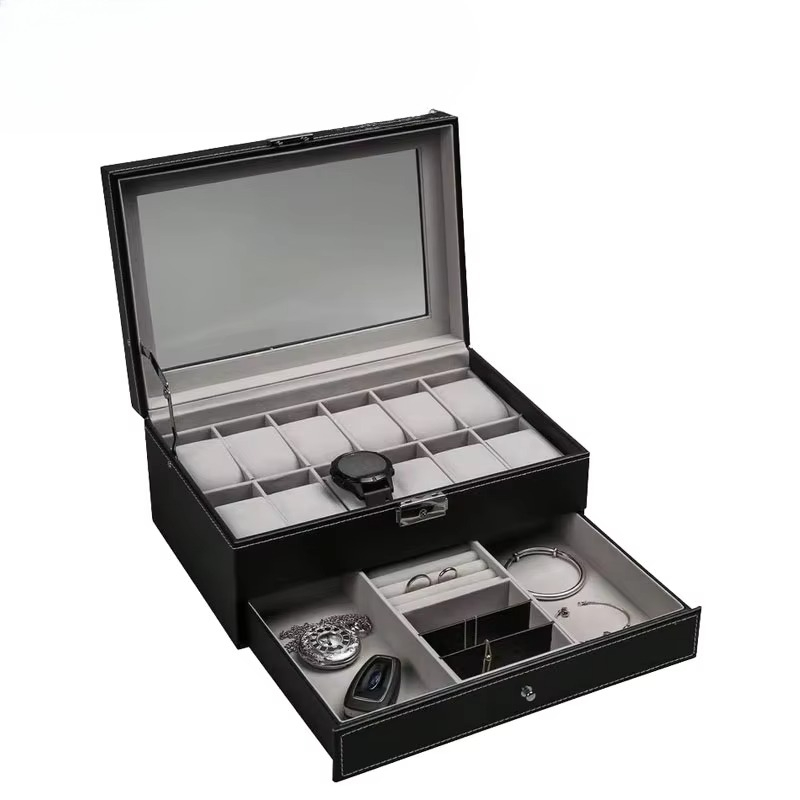 Jewelry Eyewear Watches & Accessories - Jewelry Eyewear Organizer Travel-friendly Hard Leather
