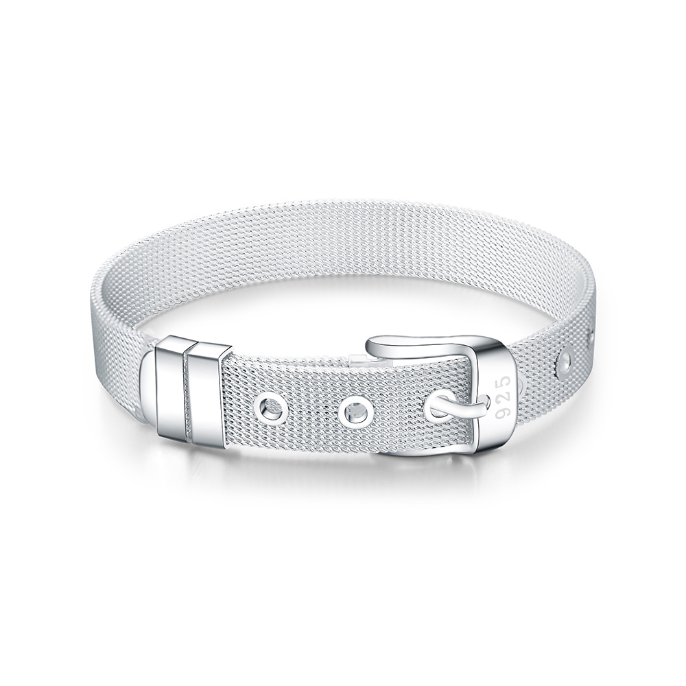 Jewelry Watches Silver - Fashionable Belt Design Pure 925 Sterling