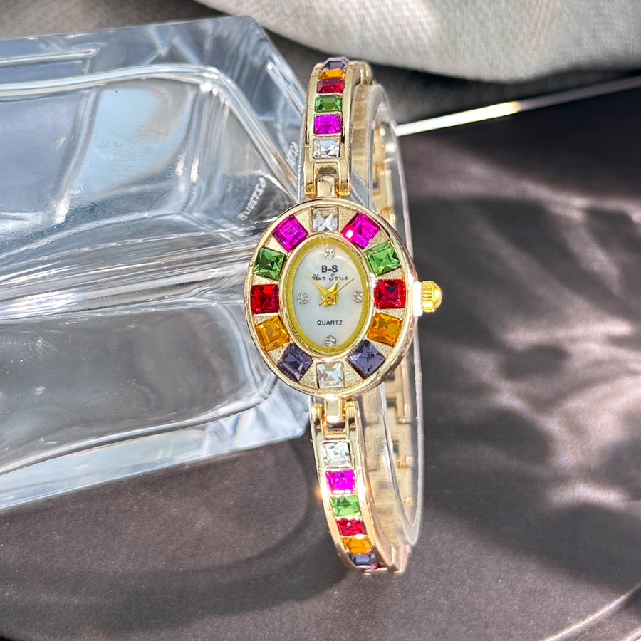 Jewelry Diamond Watches - Color zircon advanced sense diamond set