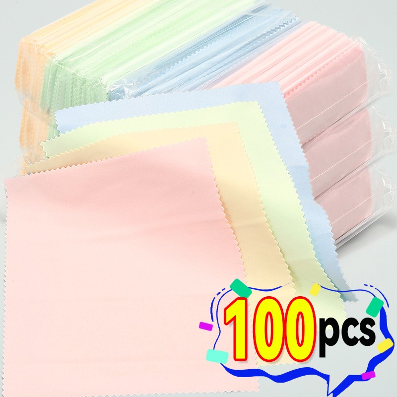Jewelry Watches Silver - 10-100pcs Silver Polishing Glasses Cloths Jewelry