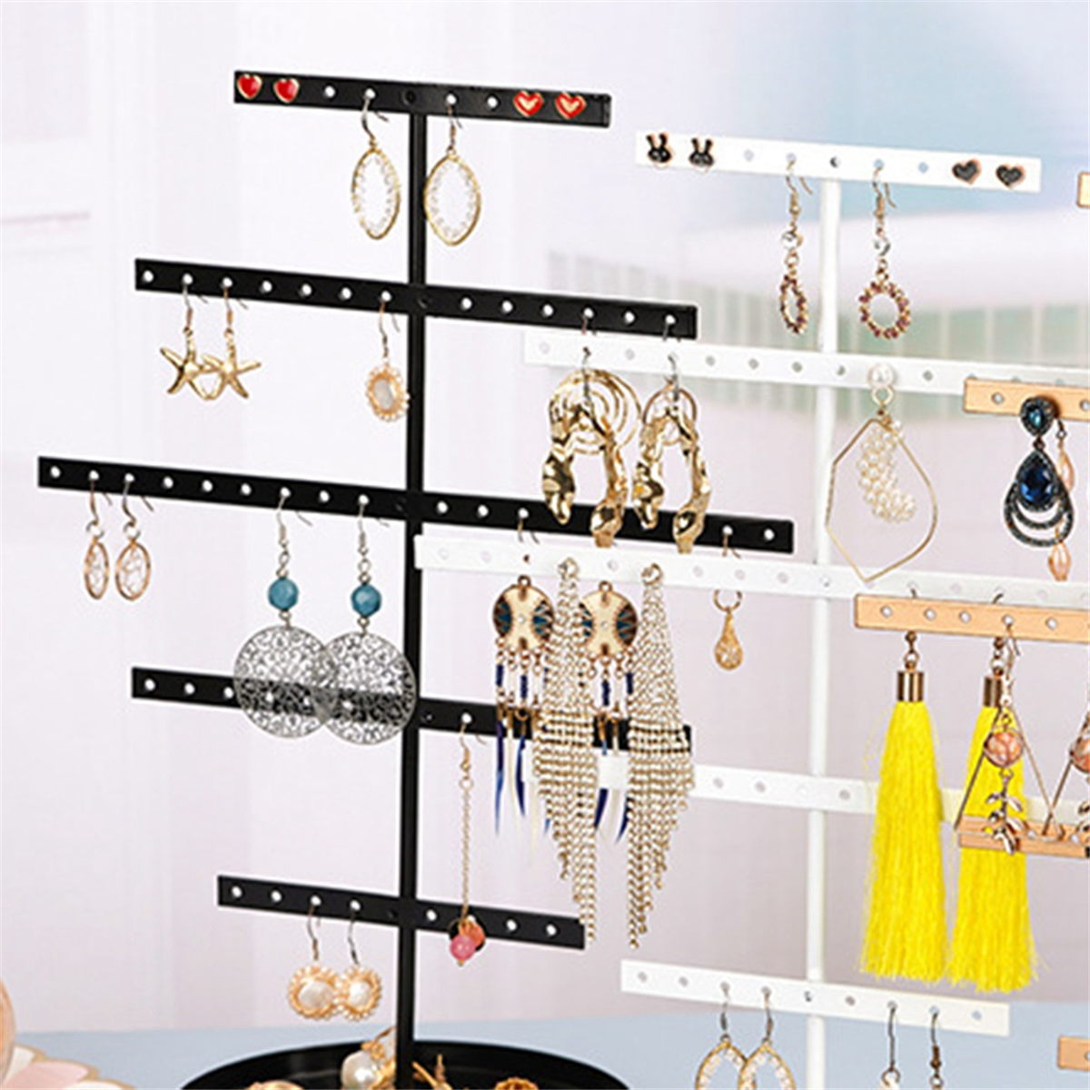ABQR Black 3-Layer Simple Earr - Jewelry & Watches Spółka Z Ograniczoną Odpowiedzialnością 리뷰 및 가격