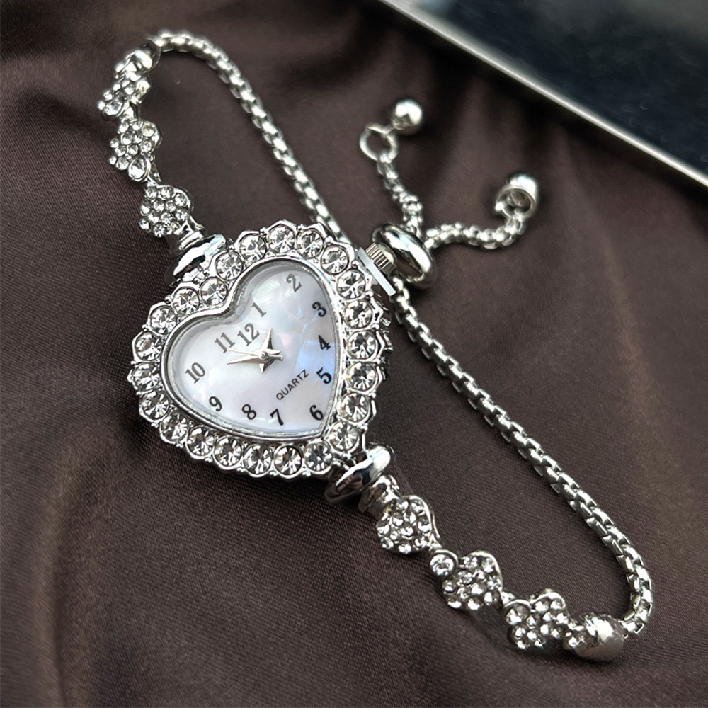 New Fashion Heart-shaped Ribbo - Jewelry Diamond Watches 리뷰 및 가격