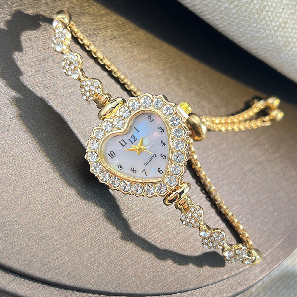 New Fashion Heart-shaped Ribbo - Jewelry Diamond Watches 리뷰 및 가격