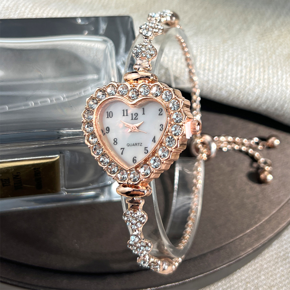 New Fashion Heart-shaped Ribbo - Jewelry Diamond Watches 리뷰 및 가격