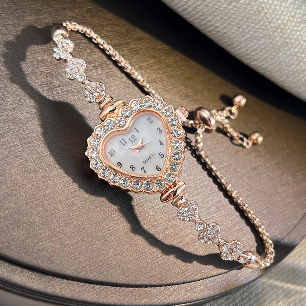 New Fashion Heart-shaped Ribbo - Jewelry Diamond Watches 리뷰 및 가격