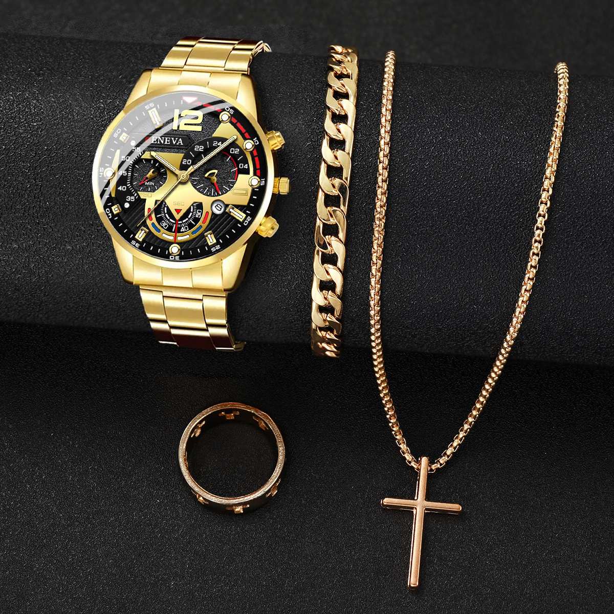 4pcs/set Fashion Men's Watches - Jewelry Watches Silver 리뷰 및 가격