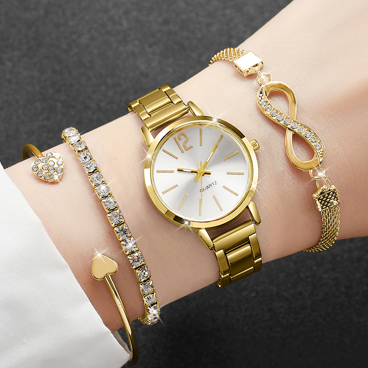 4PCS Fashion Women Watches Dia - Jewelry Diamond Watches 리뷰 및 가격