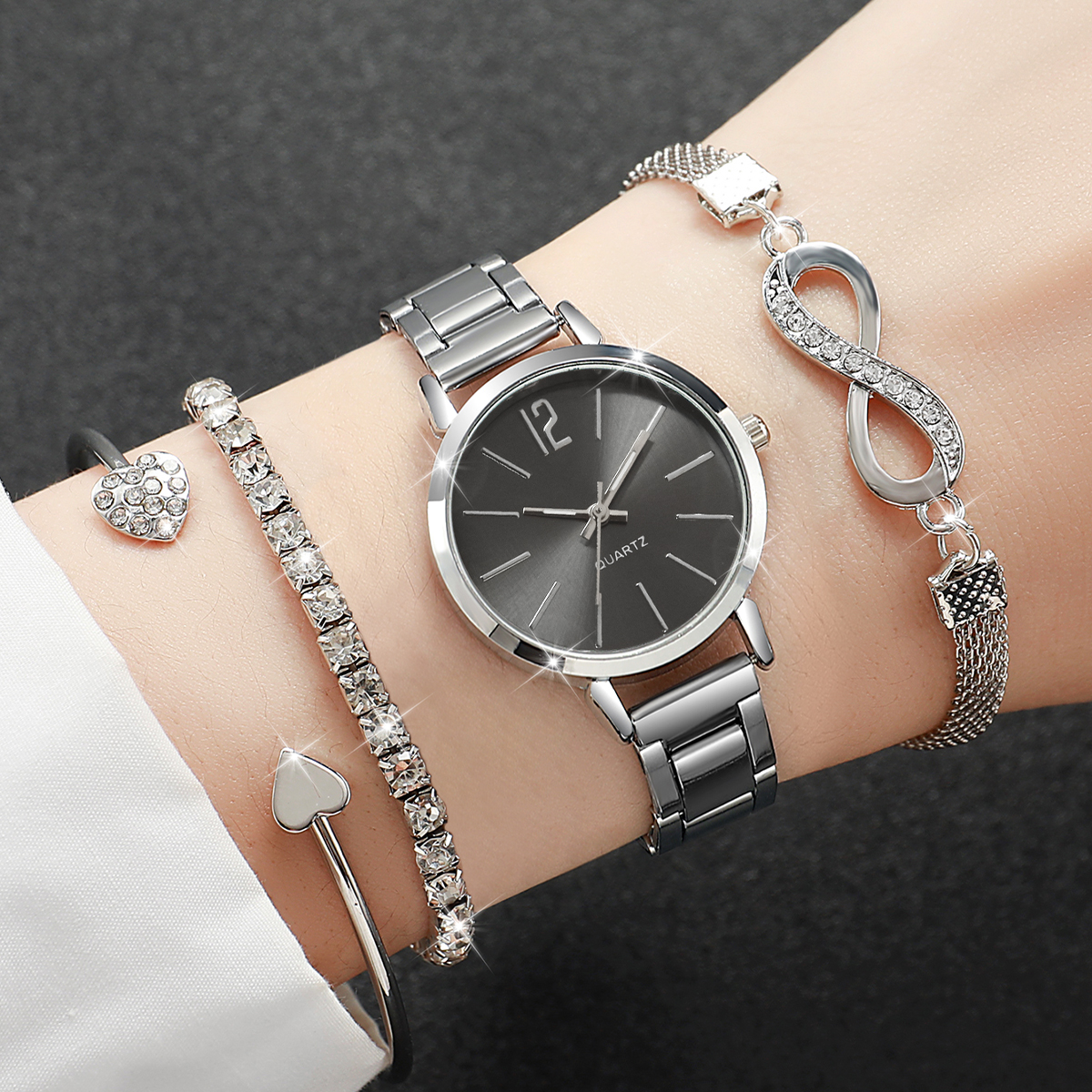 4PCS Fashion Women Watches Dia - Jewelry Diamond Watches 리뷰 및 가격
