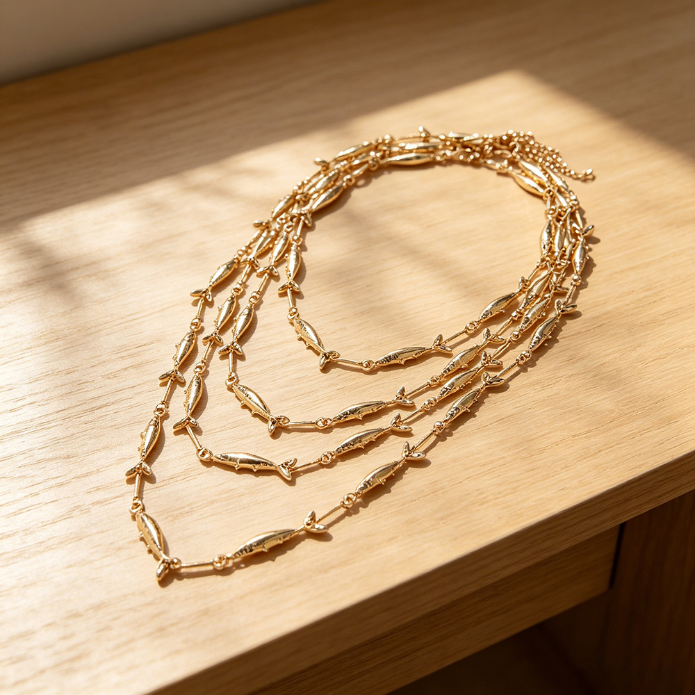 Hiphop Rock Small Fish Linked  - Pacific Jewelry & Watches Los Angeles 리뷰 및 가격