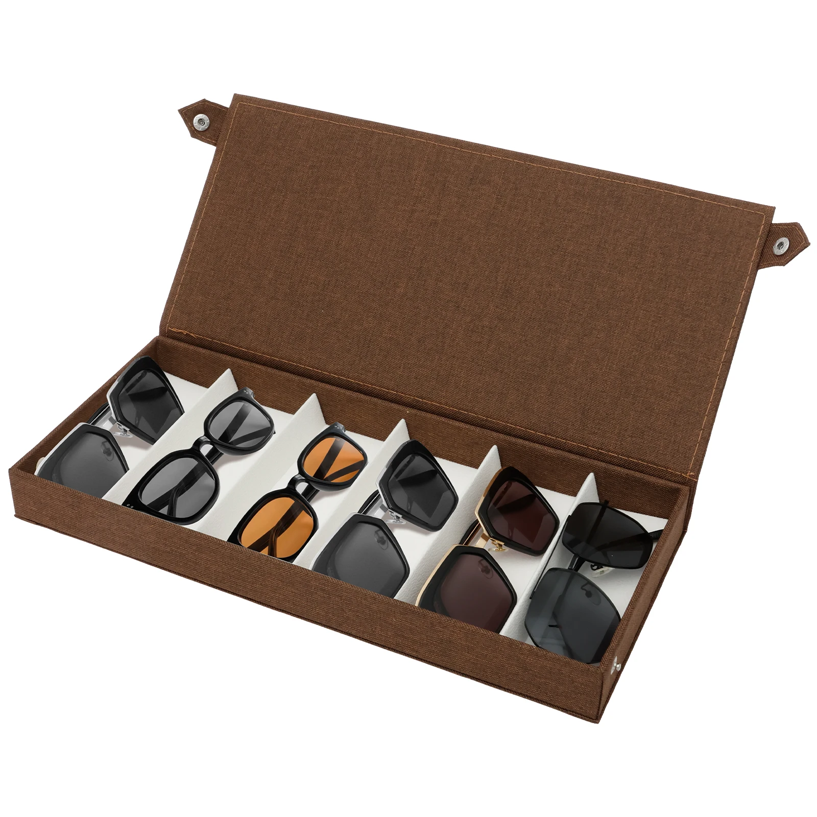6 Slots Sunglasses Storage Box - Jewelry Eyewear Watches & Accessories 리뷰 및 가격