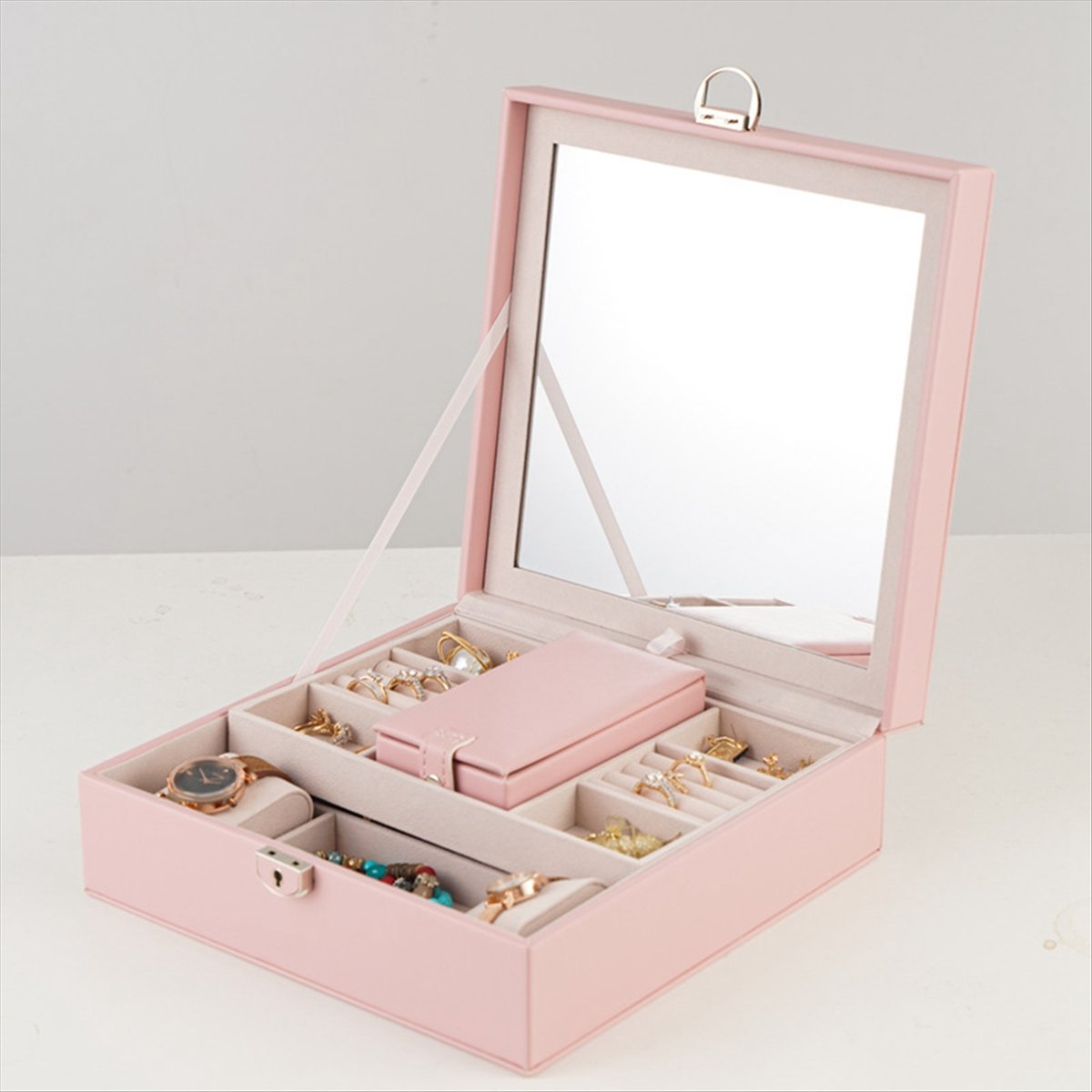 ABQR Girly Pink Jewelry Box Je - Jewelry & Watches Spółka Z Ograniczoną Odpowiedzialnością 리뷰 및 가격