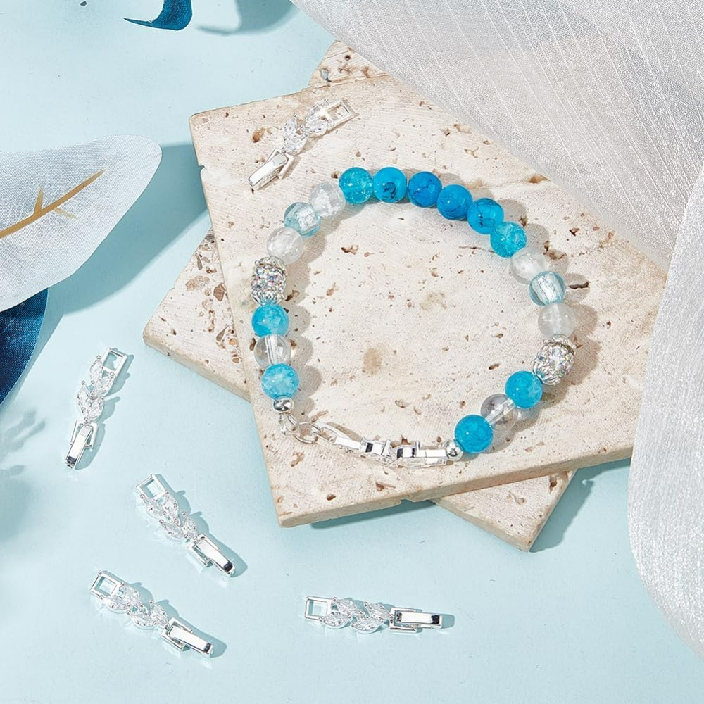 1 Box 6Pcs Bracelet Extender C - Jewelry Watches Silver 리뷰 및 가격