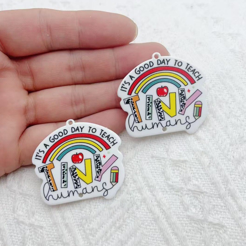 10pcs Teacher's Day Acrylic Do - Jewelry & Watches Spółka Z Ograniczoną Odpowiedzialnością 리뷰 및 가격