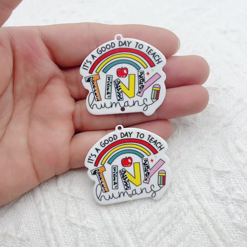 10pcs Teacher's Day Acrylic Do - Jewelry & Watches Spółka Z Ograniczoną Odpowiedzialnością 리뷰 및 가격