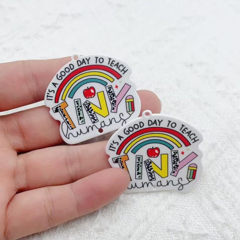 10pcs Teacher's Day Acrylic Do - Jewelry & Watches Spółka Z Ograniczoną Odpowiedzialnością 리뷰 및 가격