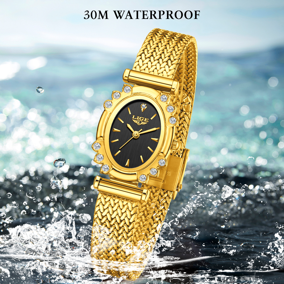 LIGE Elegant Quartz Watches fo - Jewelry Diamond Watches 리뷰 및 가격
