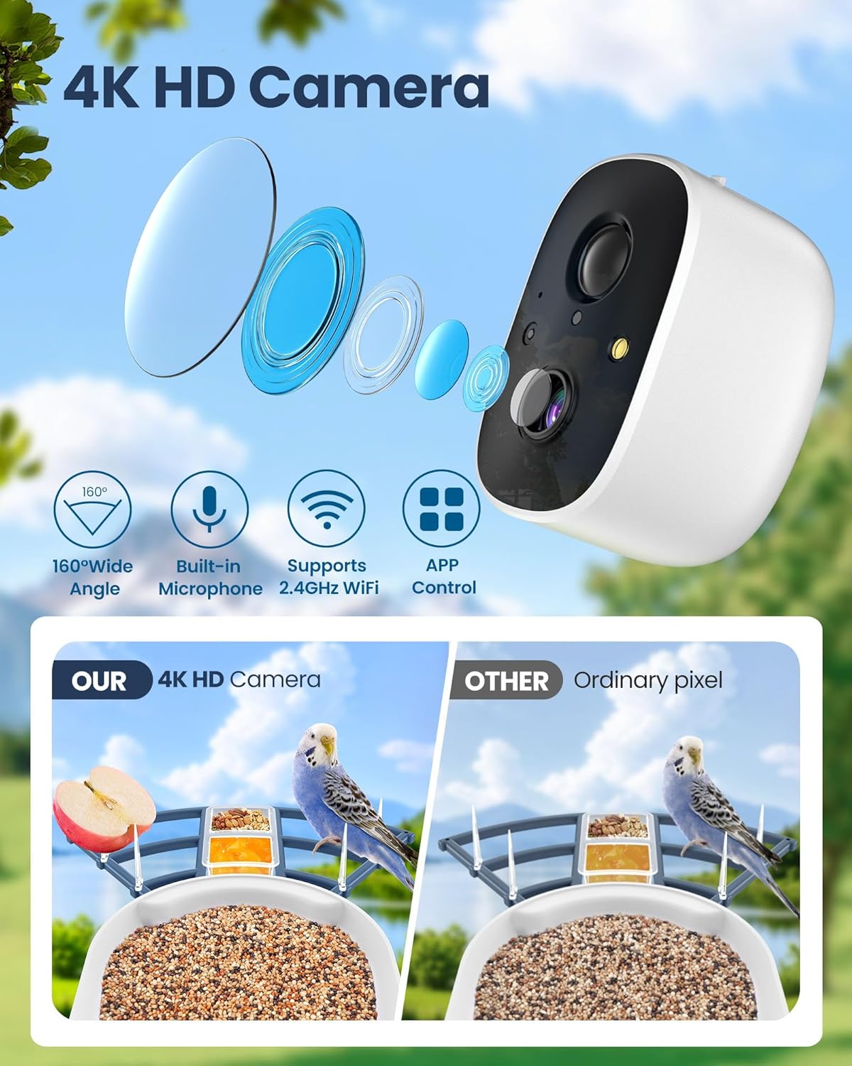 Smart Bird Feeder with Camera, - Watches & Jewelry Lvmh 리뷰 및 가격