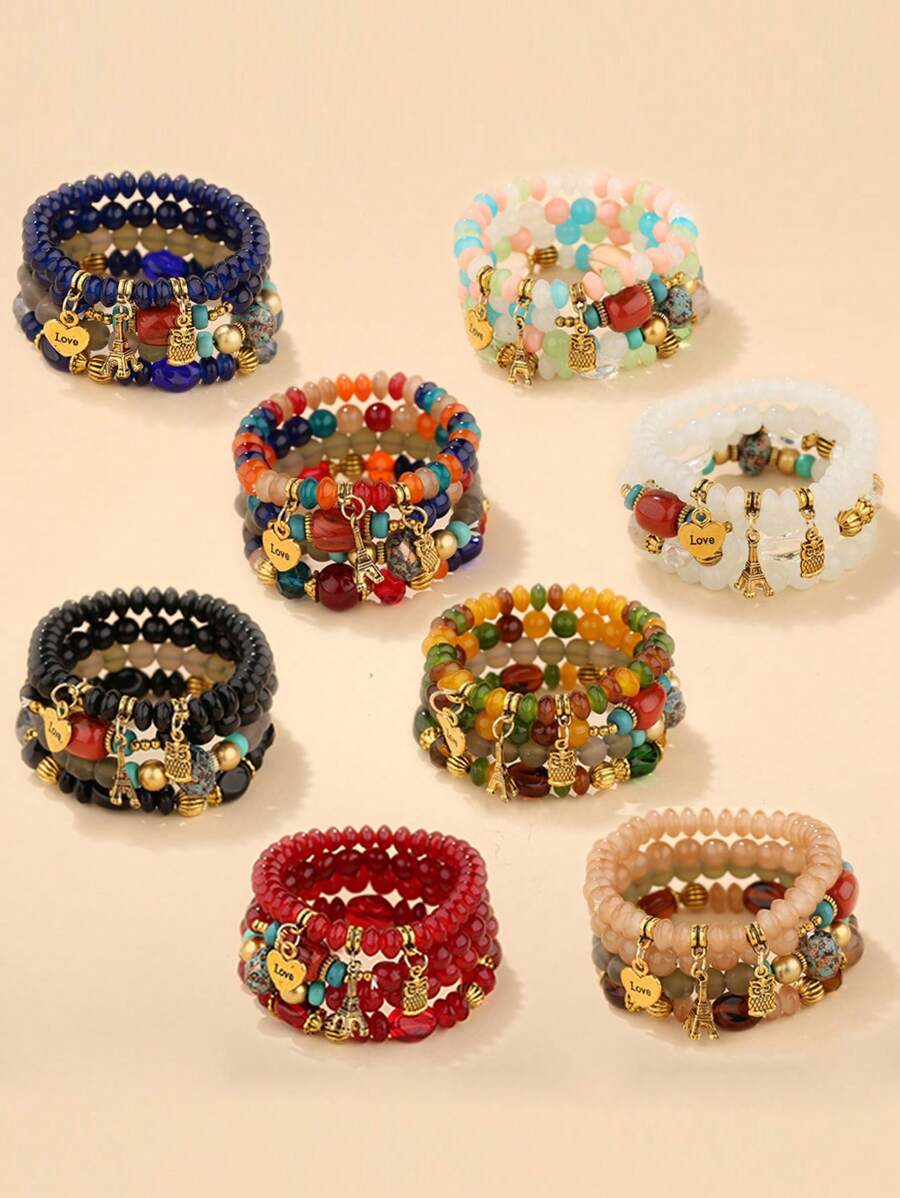 1 Set Of 4pcs Boho Style Decor - Jewelry & Watches Spółka Z Ograniczoną Odpowiedzialnością 리뷰 및 가격