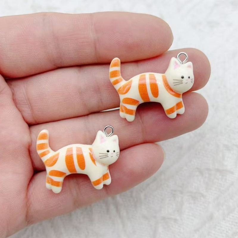 10pcs resin cartoon cat animal - Jewelry & Watches Spółka Z Ograniczoną Odpowiedzialnością 리뷰 및 가격