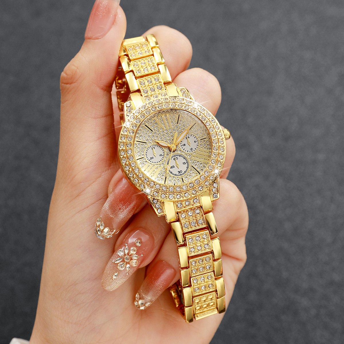 Fashion Decorative Three-eyes  - Jewelry Diamond Watches 리뷰 및 가격