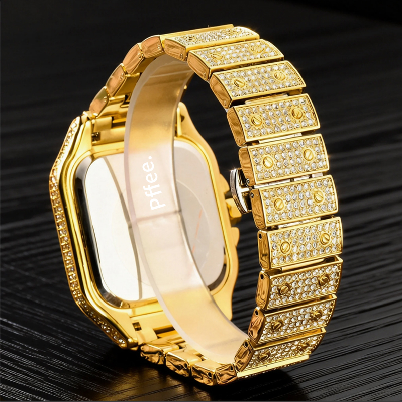 Pffee 18K HipHop Men Watches R - Jewelry Watches Silver 리뷰 및 가격