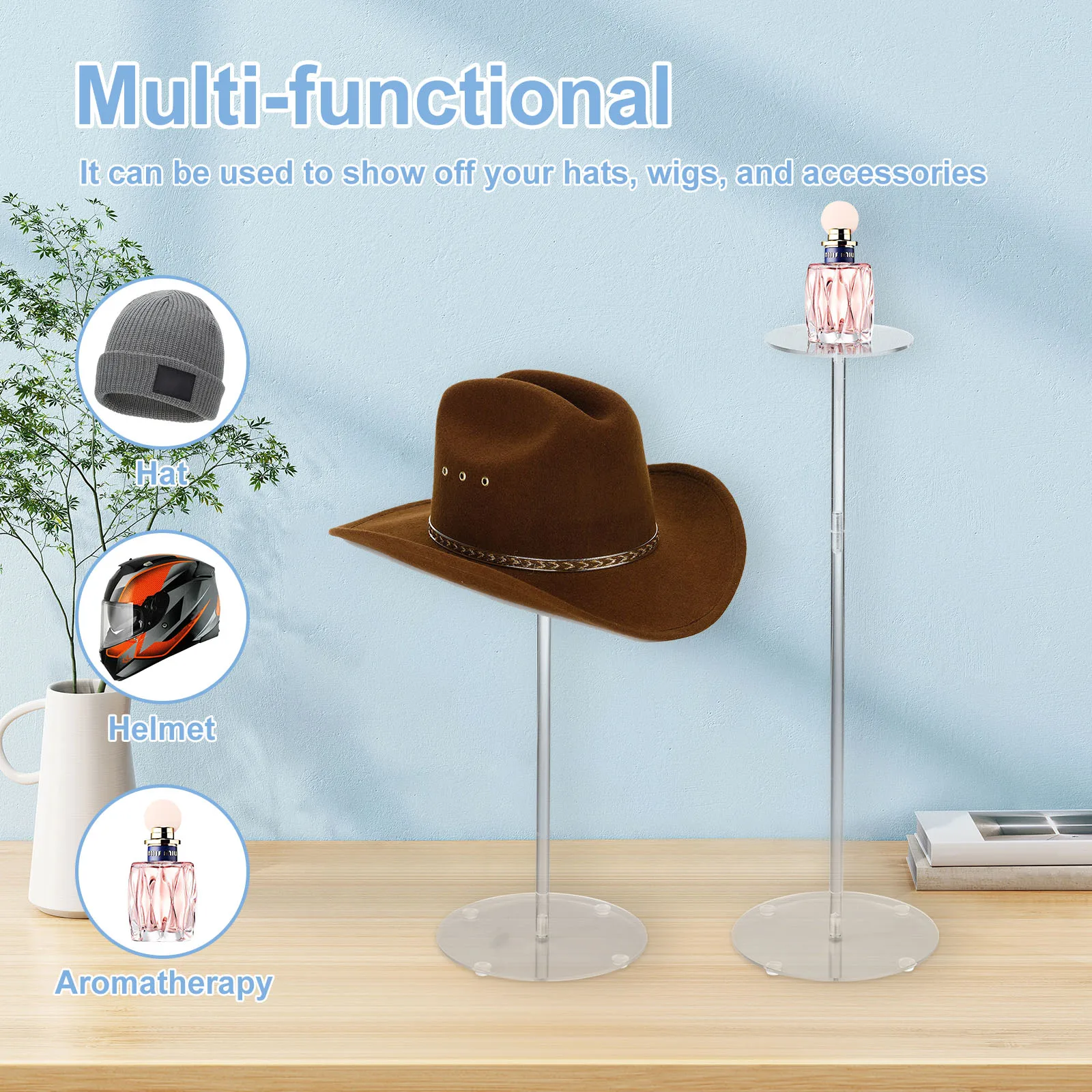 2Pcs Adjustable Acrylic Hat St - Jewelry Stand Watches 리뷰 및 가격
