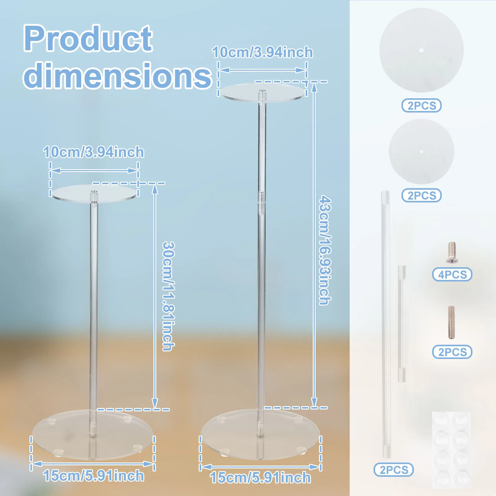 2Pcs Adjustable Acrylic Hat St - Jewelry Stand Watches 리뷰 및 가격