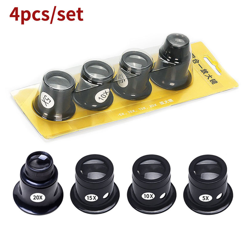 4pcs/set Monocular Magnifying  - Jewelry Eyewear Watches & Accessories 리뷰 및 가격