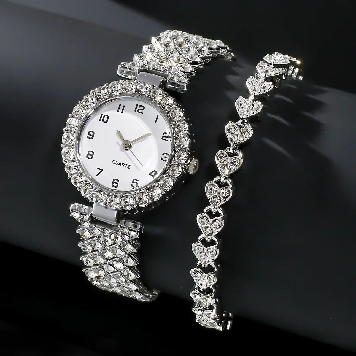 2024 2pcs Luxury Fashion Women - Jewelry Watches Silver 리뷰 및 가격