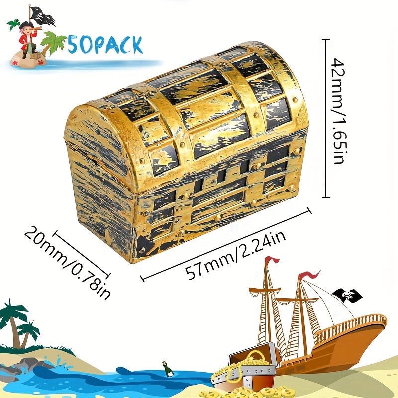 24/50pcs Halloween Pirate Trea - Jewelry & Watches Spółka Z Ograniczoną Odpowiedzialnością 리뷰 및 가격