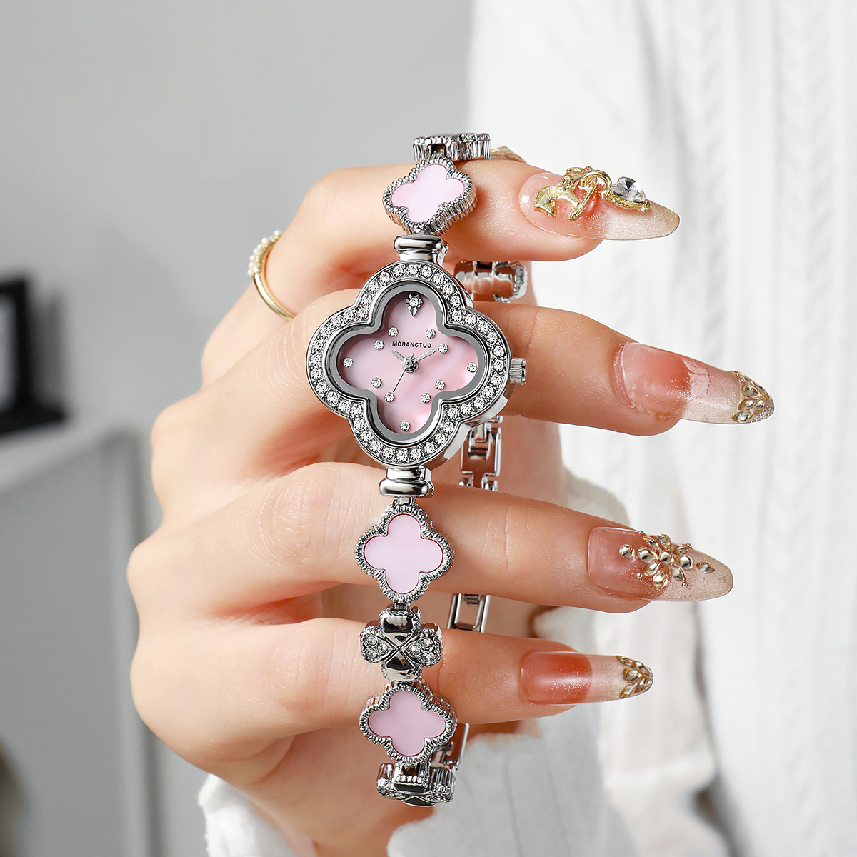 Luxury Four leaf Clover Women' - Jewelry Diamond Watches 리뷰 및 가격