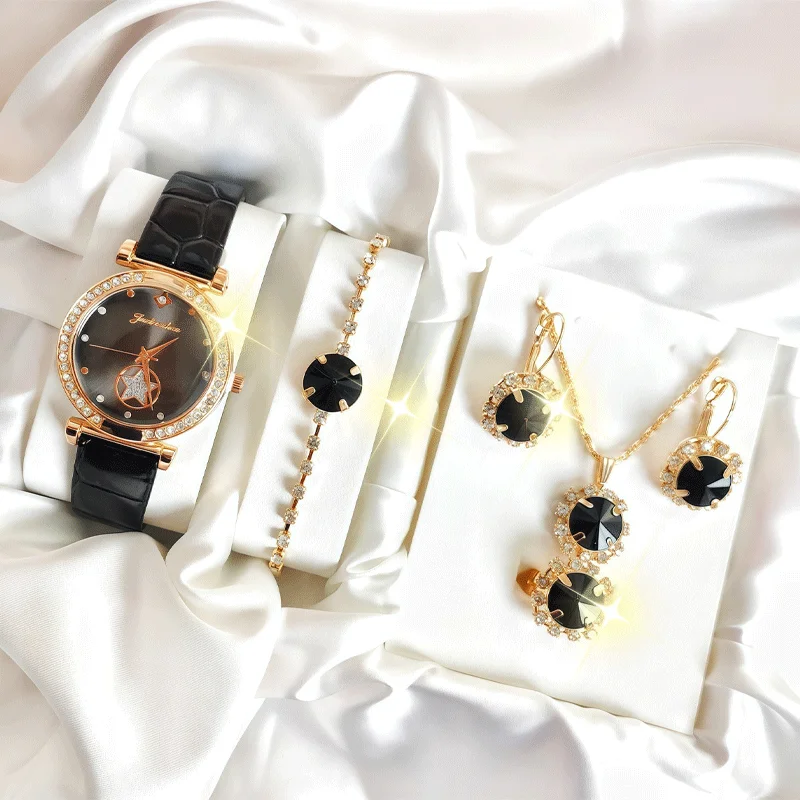 6-piece women's round quartz w - Jewelry Diamond Watches 리뷰 및 가격