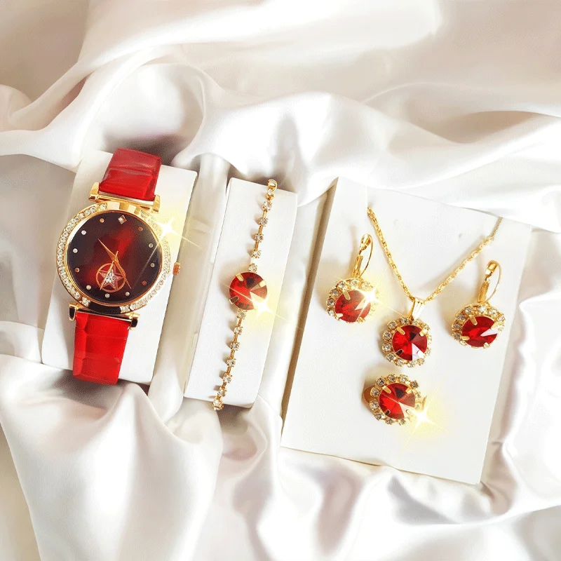 6-piece women's round quartz w - Jewelry Diamond Watches 리뷰 및 가격