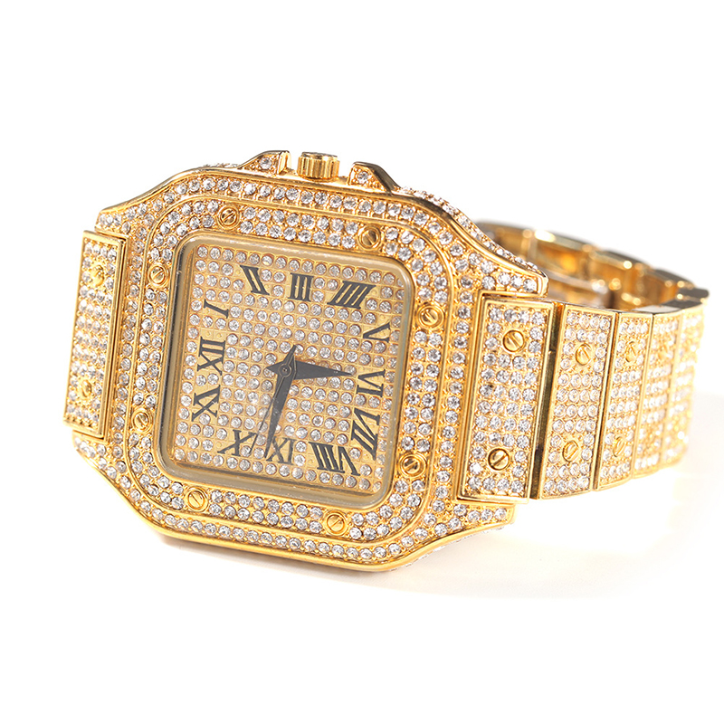 Hip Hop Luxury Quartz Wrist Wa - Jewelry Watches Silver 리뷰 및 가격
