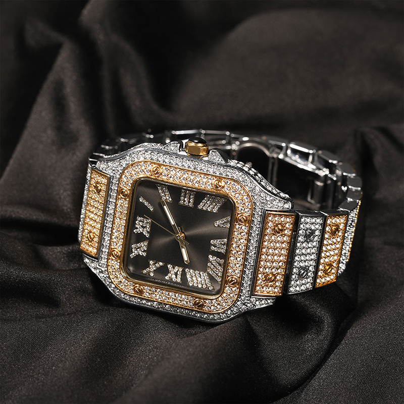 Hip Hop Luxury Quartz Wrist Wa - Jewelry Watches Silver 리뷰 및 가격