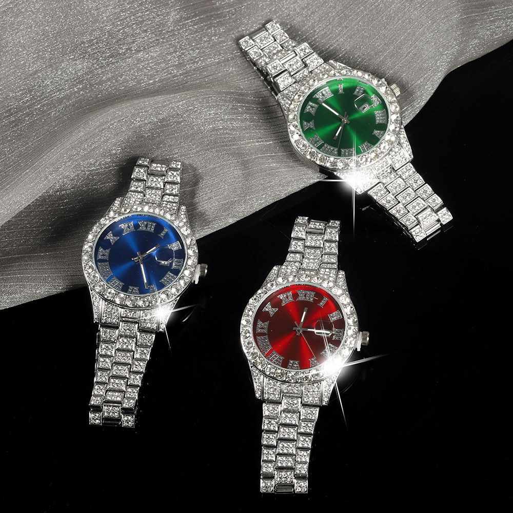 New Punk Men Watch Iced Out Di - Jewelry Watches Silver 리뷰 및 가격